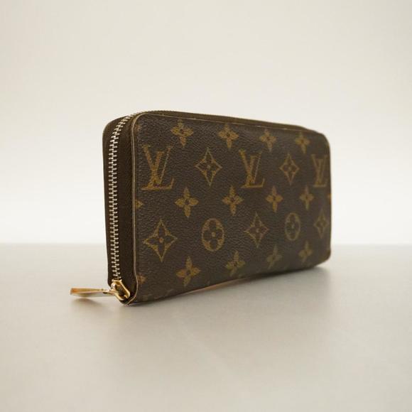 LOUIS VUITTON Long Wallet Monogram Zippy M60017 Brown Men's Women's - Picture 2 of 10